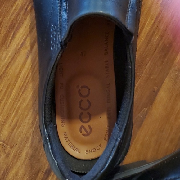 Ecco- Mens Black Leather Slip On Loafers Dress Shoes Comfort New! Sz.13 main image 5